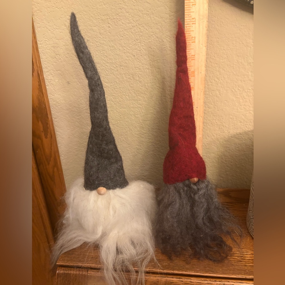 Holiday Christmas Gnome Set Asas Tomtebod Hand Made Sweden